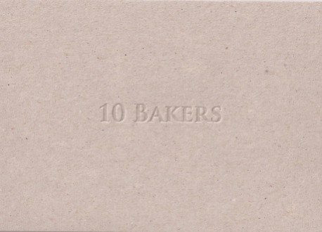 10 Bakers: Blind deboss design onto greyboard card. Edition of 100